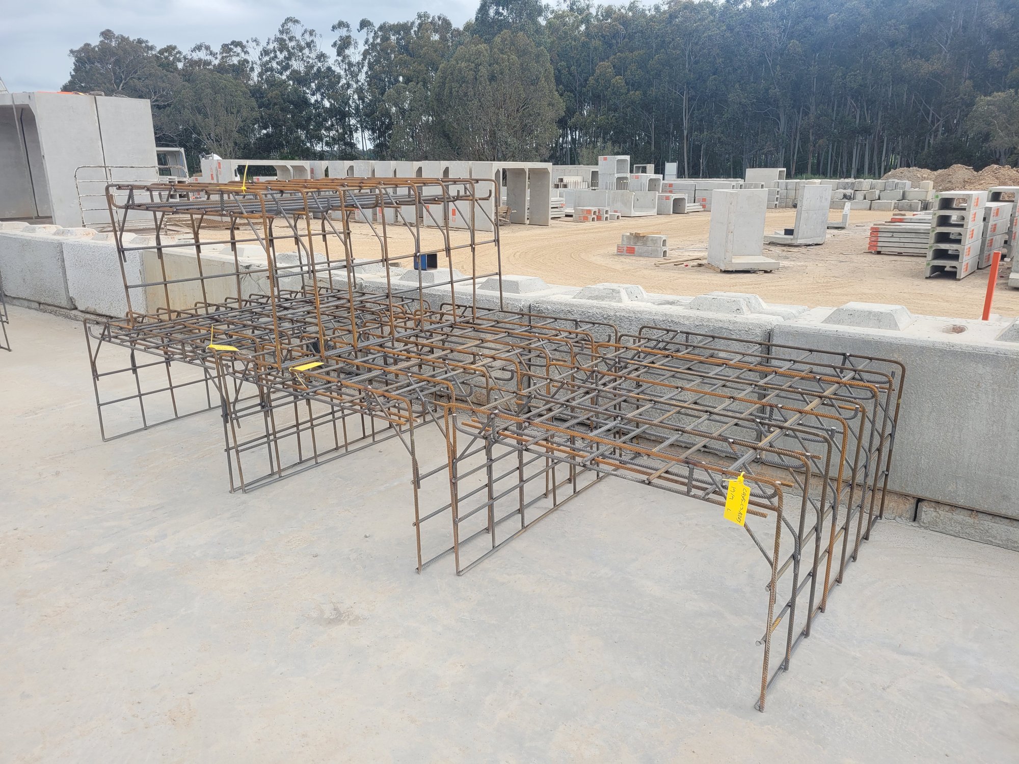 Reinforcing cages in Modcast Yard