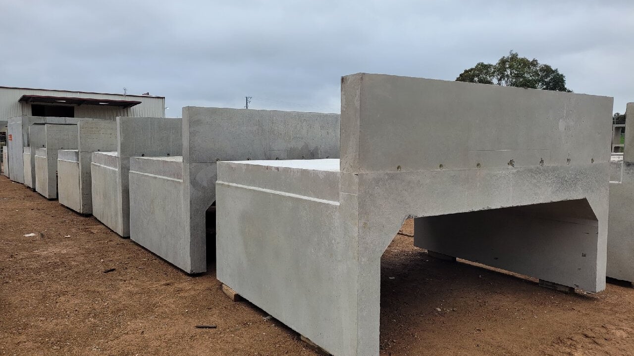 Precast culverts in Modcast Yard