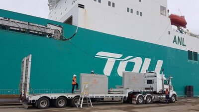 Webb Dock Ship Ramp — Temporary Works